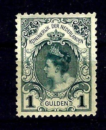 Nederland 1898 - Mooie Inhuldigingszegel Koning Wilhelmina,, Gestempeld