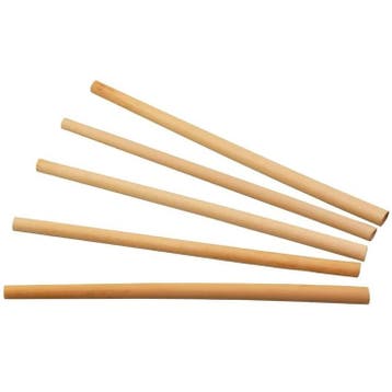 Rietjes | Riet | Composteerbaar | 50 Stuks | Ø8x200(h)mm, Verzenden, Nieuw in verpakking