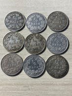 Duitsland, keizerrijk 1/2 Mark 9x 1905, 1906, 1914, 1915, Postzegels en Munten