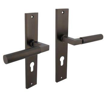 Intersteel deurklink Bau-Stil op langschild PC72 antraciet, Verzenden, Nieuw