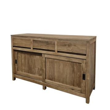 Strak modern dressoir met schuifdeuren -  150 cm, Ophalen of Verzenden, Nieuw