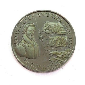 Cookeilanden. 50 Dollars 1993 Sir Martin Frobisher