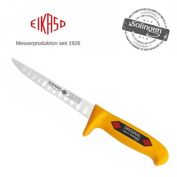 Eikaso Solingen Uitbeenmes 13 cm – Stijf Lemmet met Kuile., Ophalen of Verzenden, Nieuw, Rvs of Chroom