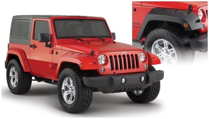 Bushwacker 07-18 Jeep Wrangler Pocket Style Flares 2pc -, Computers en Software, Apple iPads, Ophalen of Verzenden