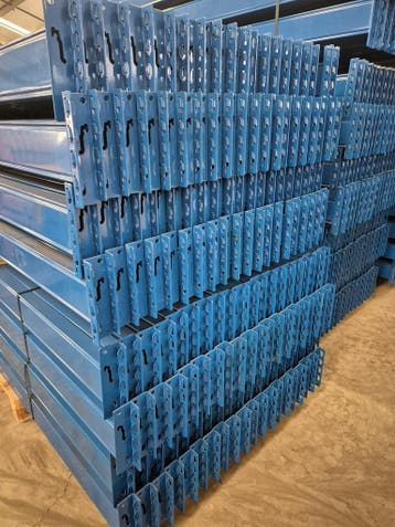 Stow ligger 2700x125x50 mm, blauw staal, gebruikt, Ophalen of Verzenden