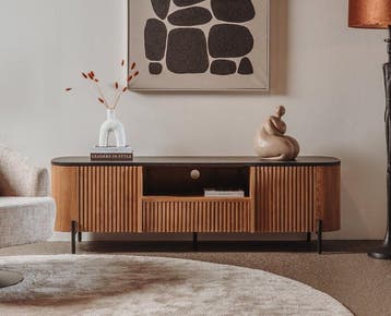 Tower Living Tv meubel Palazzo teakhout 180 cm, Huis en Inrichting, Kasten | Televisiemeubels, Ophalen of Verzenden, Nieuw