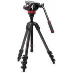 Manfrotto 502 Head & 055 Carbon Fiber 4 Sec Video, Audio, Tv en Foto, Fotografie | Statieven en Balhoofden, Nieuw, 175 cm of meer