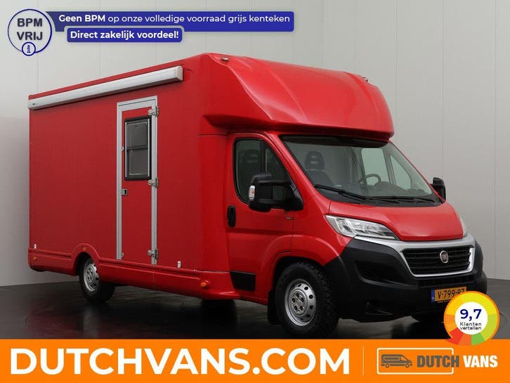 Fiat Ducato Bakwagen 2.3MultiJet | rood, Auto's, Bestelauto's, Lease, Handgeschakeld, BTW verrekenbaar, Diesel, Rood, Euro 6, Fiat