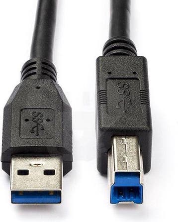 USB 3.0 A-naar-B-kabel M/M - Zwart (USB ),SSD,Opslag ( HDD), Ophalen of Verzenden, Nieuw