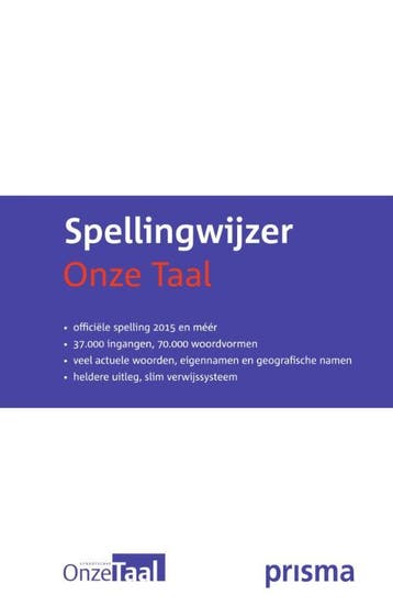 Spellingwijzer Onze Taal - Prisma  9789000348213, Verzenden, Gelezen, Prisma