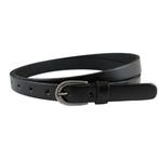 Landley Smalle Dames Riem - Leer - 2 cm - Zwart - 105, Verzenden, Zwart, Nieuw, 3 tot 5 cm