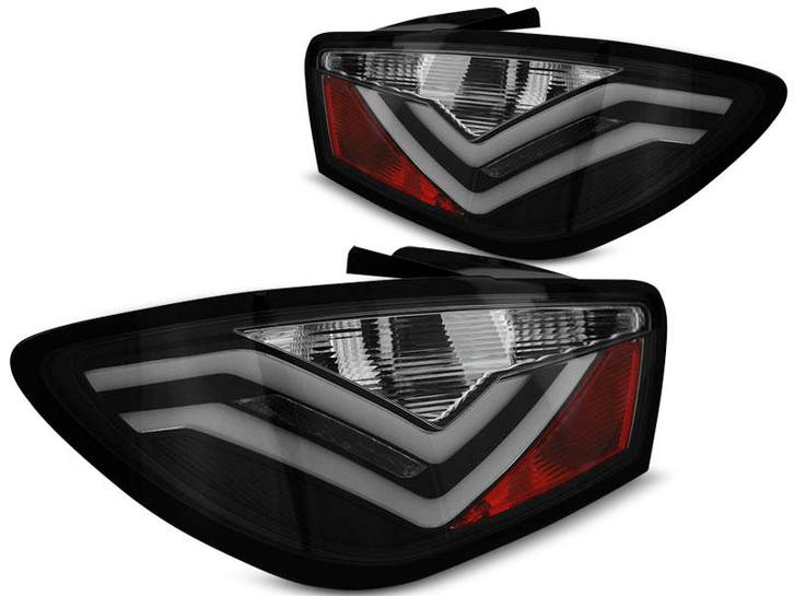 Achterlichten Seat Ibiza 6J 2008-2012 | LED-BAR | zwart, Auto-onderdelen, Verlichting, Nieuw, Seat, Verzenden