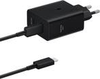 Samsung - USB-C Duo Adapter 50W Met Kabel - EP-T5020X - Z..., Verzenden, Nieuw