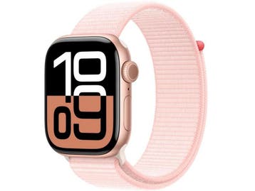 Apple Watch Series 10 - 46mm - Aluminium - Roségoud - GPS +, Verzenden, Zo goed als nieuw, Apple