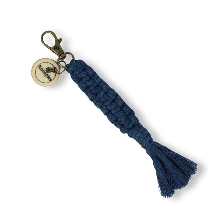 Macramé Sleutelhanger - Square Knots - Katoen - Macramé -, Verzamelen, Sleutelhangers, Nieuw, Overige typen, Ophalen of Verzenden