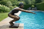 Lilly - (XX) - sculptuur, Bronzen sculptuur – Atletische