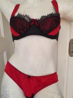 Kiss me Deadly, Satin Lace Briefs., Verzenden
