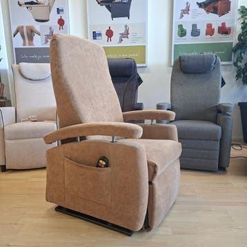 Fitform 570 Vario sta-op stoel zand, gereviseerd, Huis en Inrichting, Bruin, Verzenden, Nieuw, Stof