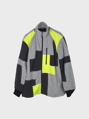 Christopher Raeburn Fleecejas Heren maat M Grey & Neon, Overige kleuren, Maat 48/50 (M), Ophalen of Verzenden, Zo goed als nieuw