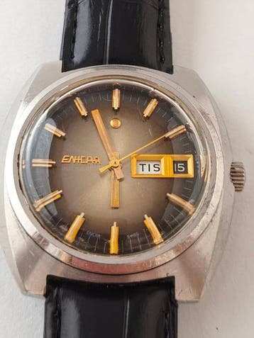 Enicar - Ocean Pearl Day-Date. Jumbo – Cal. AR 167 (24, Nieuw