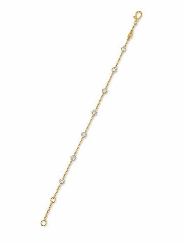 Schakelarmband - 14 karaat Geel goud - 0.74ct. tw. Diamant