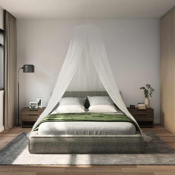 vidaXL Klamboe voor bed 3 st 156 mesh Wit 56 x 220 cm, Verzenden, Nieuw, Wit