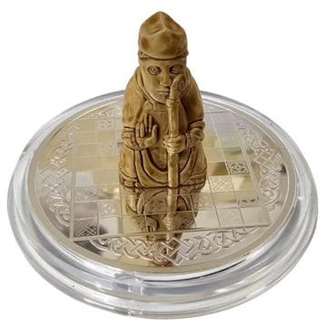 Kameroen. 500 Francs 2023 Bishop - Viking Chess Set 1/2 oz