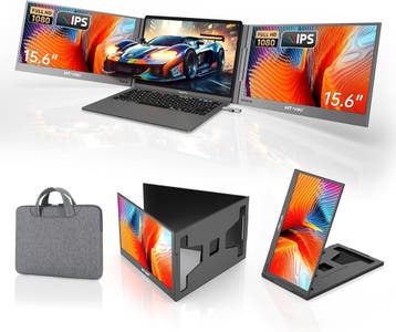 Drievoudige Monitor Laptop | Tweedekansje | OP=OP, IPS, Kantelbaar, Nieuw, Full HD