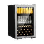 Drankkoelkast Bierkoelkast 147L 58CM Glazen deur Vrijstaand, Zonder vriesvak, Refurbished, Ophalen of Verzenden, 45 tot 60 cm