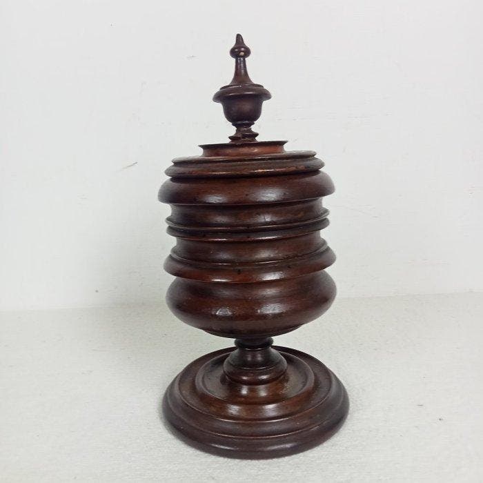 Tabakspot - Hout - Biedermeier tabakspot, Antiek en Kunst, Antiek | Overige Antiek
