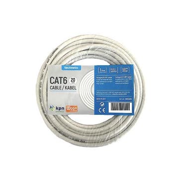 Netwerkkabel |  Cat6 U/UTP | Technetix | 20 meter, Verzenden