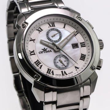 OPTIMA - Swiss Dual Time - OSC241-SS-7 - Zonder minimumprijs, Nieuw