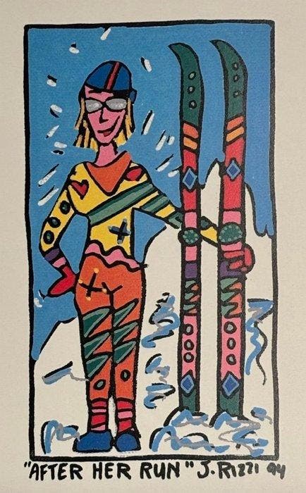 James Rizzi (1950-2011) - After her run, Antiek en Kunst, Kunst | Designobjecten
