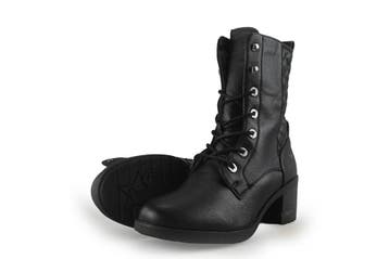 Mustang Veterboots in maat 42 Zwart, Kleding | Dames, Schoenen, Verzenden, Zwart, Overige typen, Zo goed als nieuw