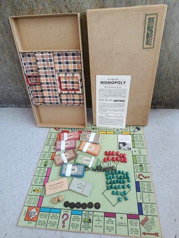 Bordspel - Monopoly Francese Vintage Anni 40 Miro Company