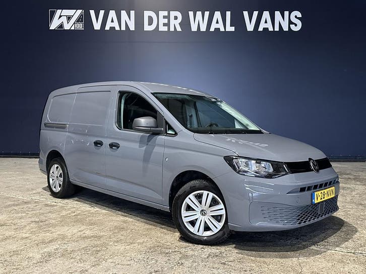 Volkswagen Caddy Cargo Maxi 2.0 TDI 102pk L2H1 Fabrieksgaran, Auto's, Bestelauto's, Dealer onderhouden, Lease, Zwart, Handgeschakeld