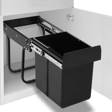 vidaXL Inbouwprullenbak uittrekbaar soft-close 20 L, Verzenden, Nieuw