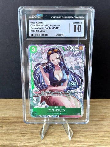 One Piece Mini Tin - Nico Robin Graded card - One Piece -, Nieuw