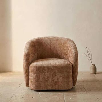 Draaibare Fauteuil Yara Cinnamon | Starfurn, Ophalen of Verzenden, Nieuw