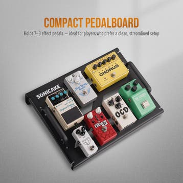 SONICAKE QPB-20 Compact Gitaar Pedalboard met Tas, Kabelbind, Muziek en Instrumenten, Snaarinstrumenten | Overige, Verzenden, Nieuw