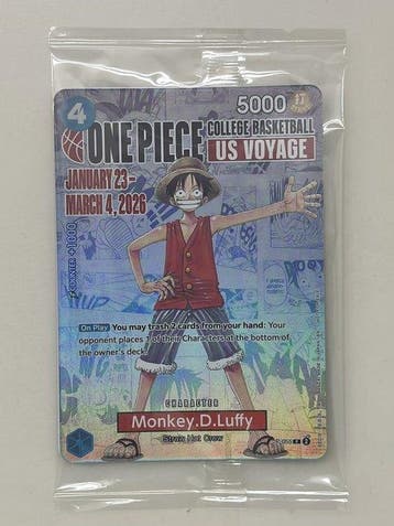 Bandai - 1 Card - One Piece - Monkey D. Luffy P-055 Promo, Nieuw