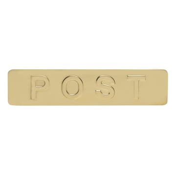 Front voor Homebox buitenklep messing gelakt - Mooi Deurb..., Ophalen of Verzenden, Nieuw, Koper of Messing, Overige typen