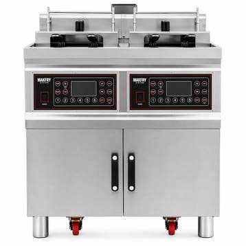 Makfry Friteuse | Open Fryer FG300D | Gas | 2x 18L | Digitaa, Zakelijke goederen, Horeca | Keukenapparatuur, Ophalen of Verzenden