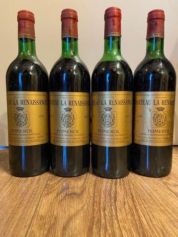 1978 Chateau La Renaissance - Bordeaux, Pomerol - 4 Flessen, Nieuw