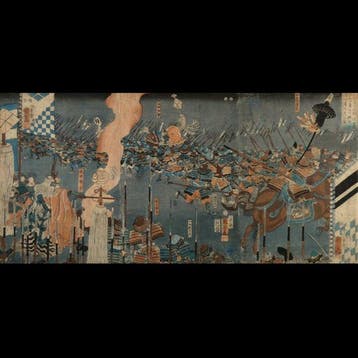 Utagawa Kuniyoshi /  (1797–1861) Slag bij Kawanakajima —