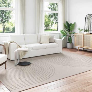 vidaXL Vloerkleden Rechthoekig GALATI Crème 340 x 240 cm, Verzenden, Nieuw, Crème