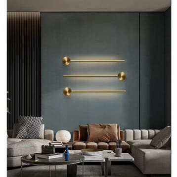Nordic Wandlamp – Minimalistisch Metaal LED voor Woonkamer, Huis en Inrichting, Lampen | Wandlampen, Verzenden, Nieuw