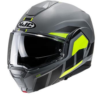 Hjc I100 Beis Grijs Geel MC3HSF Systeemhelm, Nieuw met kaartje, HJC, XXL, Heren