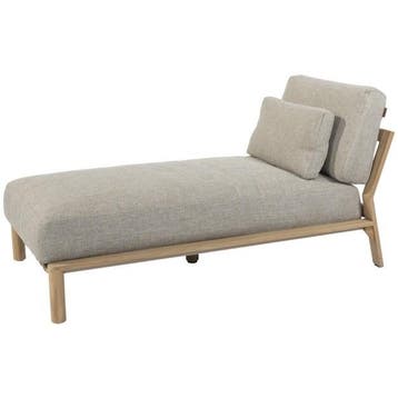Lucas ligbed natural teak 4 Seasons Outdoor, Ophalen of Verzenden, Nieuw, Teakhout