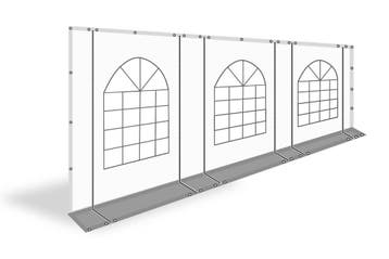 PVC zijwand met boogramen lengte 8m-220cm hoog-kies je kleur, Verzenden, Nieuw